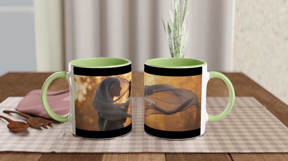 Love You Always Mug | Romantic Valentine's Day Gift | Anniversary Present for Her and Him | Elegant Heart Mug — view 5