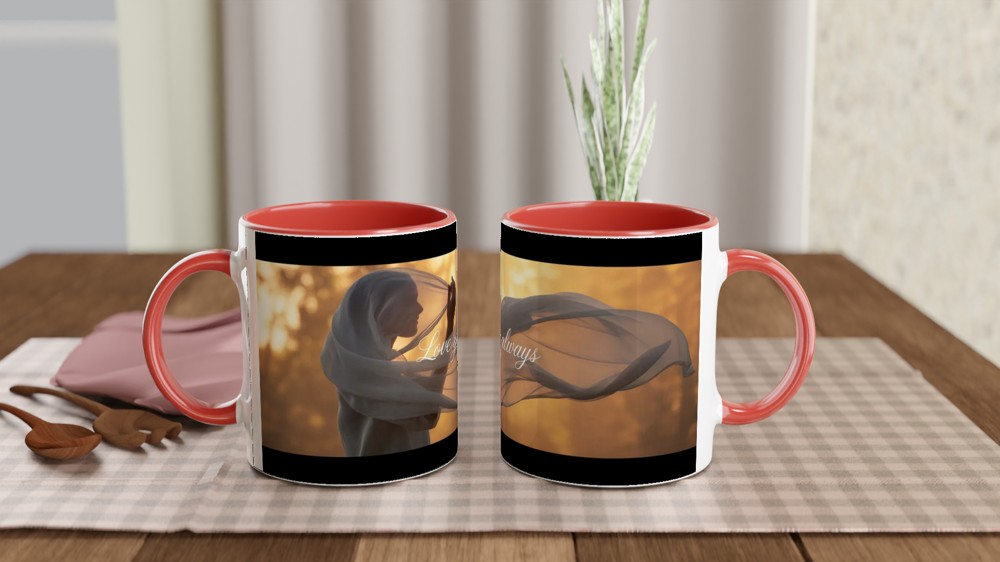 Love You Always Mug | Romantic Valentine's Day Gift | Anniversary Present for Her and Him | Elegant Heart Mug — view 7