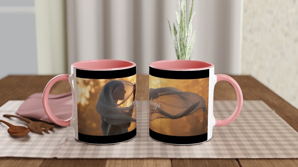 Love You Always Mug | Romantic Valentine's Day Gift | Anniversary Present for Her and Him | Elegant Heart Mug — view 6