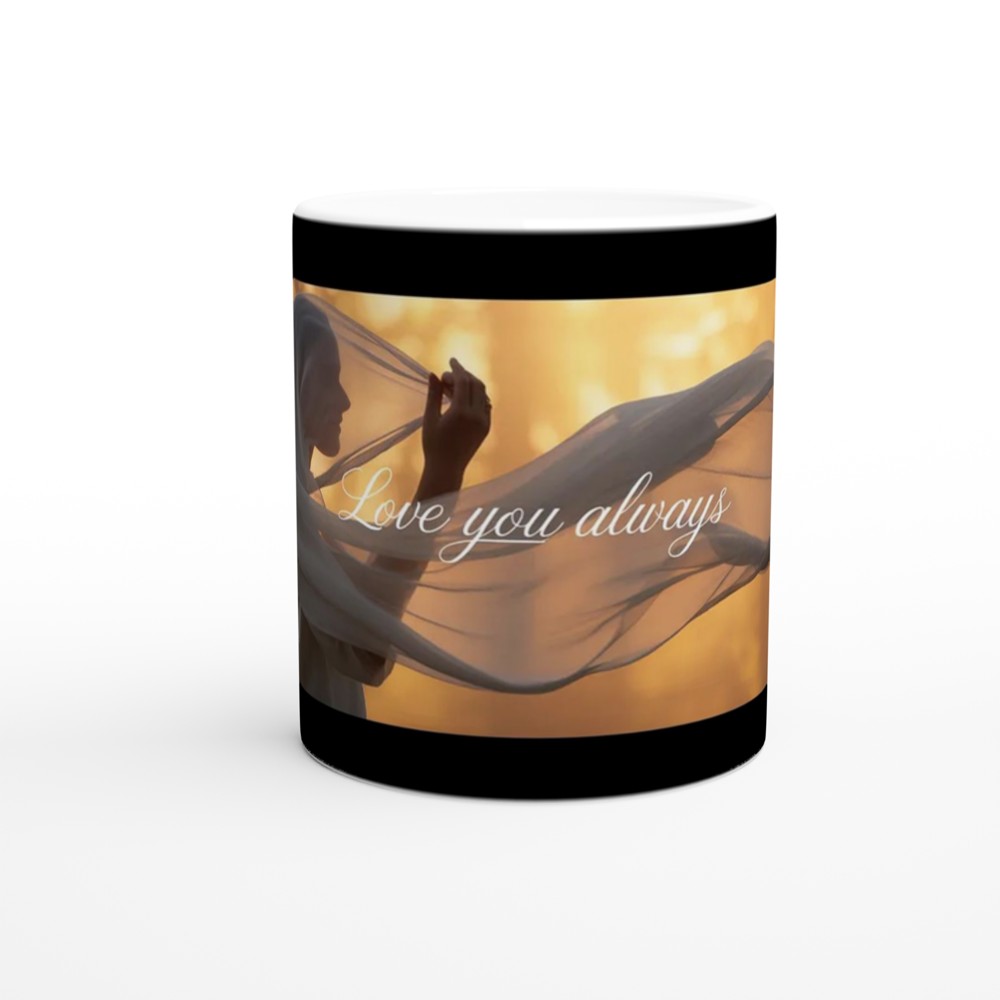 Love You Always Mug | Romantic Valentine's Day Gift | Anniversary Present for Her and Him | Elegant Heart Mug — view 11