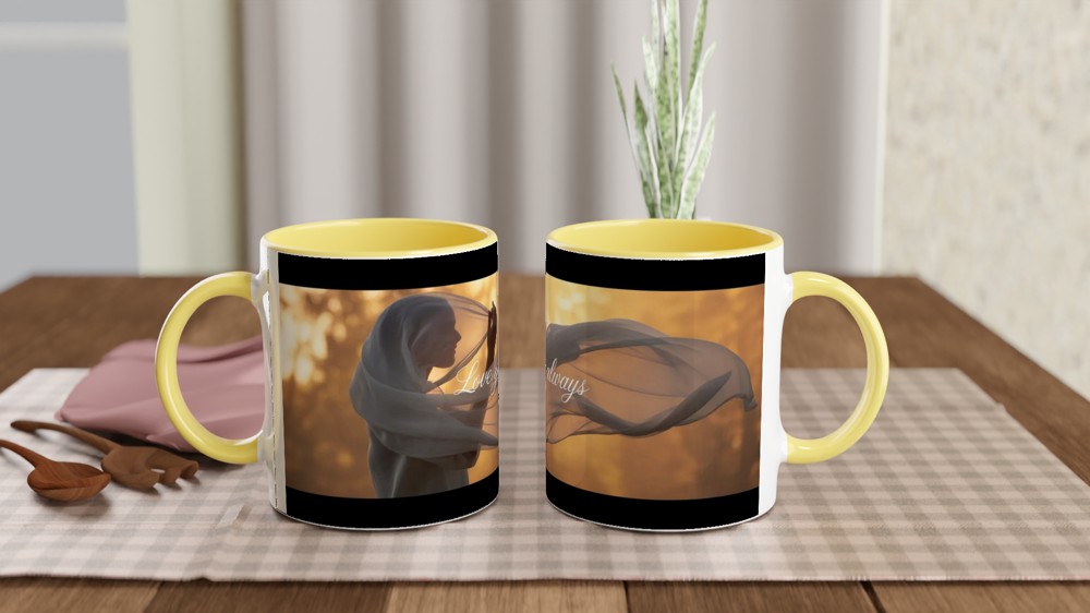 Love You Always Mug | Romantic Valentine's Day Gift | Anniversary Present for Her and Him | Elegant Heart Mug — view 8
