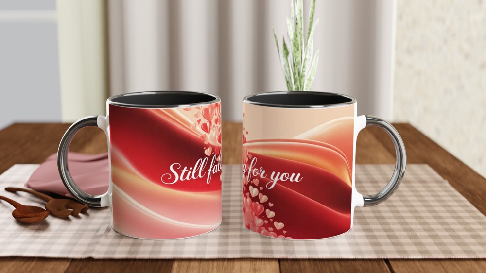 Valentines Mug | Still Falling For You Romantic Gift | Anniversary Mug for Husband or Wife | Cute Couple Present — view 9