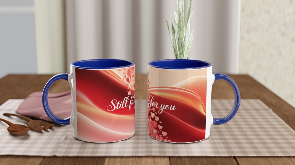 Valentines Mug | Still Falling For You Romantic Gift | Anniversary Mug for Husband or Wife | Cute Couple Present — view 4