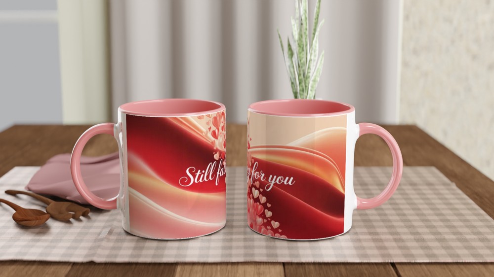 Valentines Mug | Still Falling For You Romantic Gift | Anniversary Mug for Husband or Wife | Cute Couple Present — view 6
