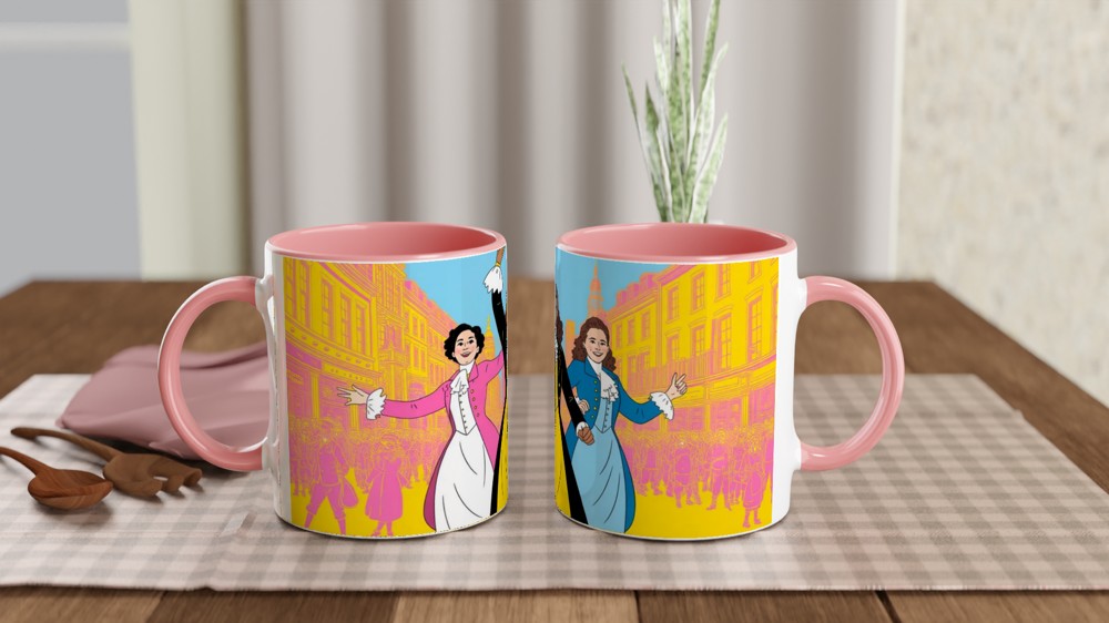 Colonial Era Musical Performers Pop Art Illustration — view 6