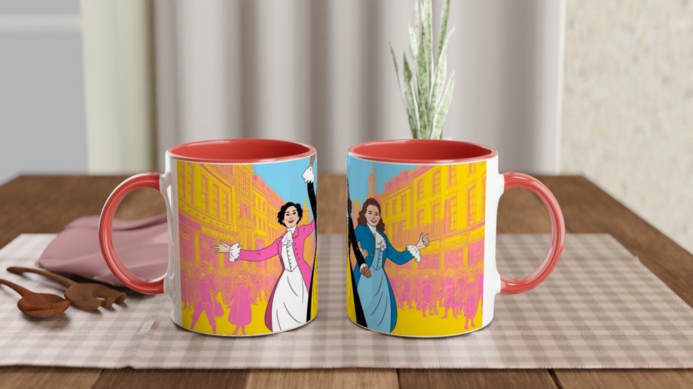 Colonial Era Musical Performers Pop Art Illustration — view 7