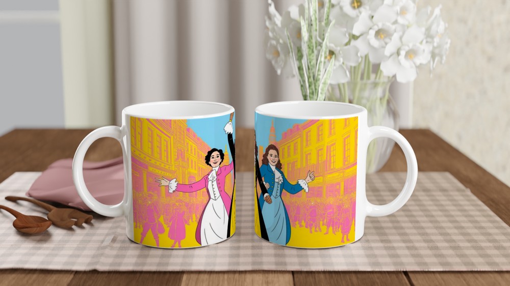 Colonial Era Musical Performers Pop Art Illustration