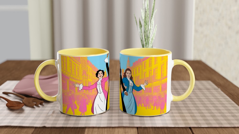 Colonial Era Musical Performers Pop Art Illustration — view 8
