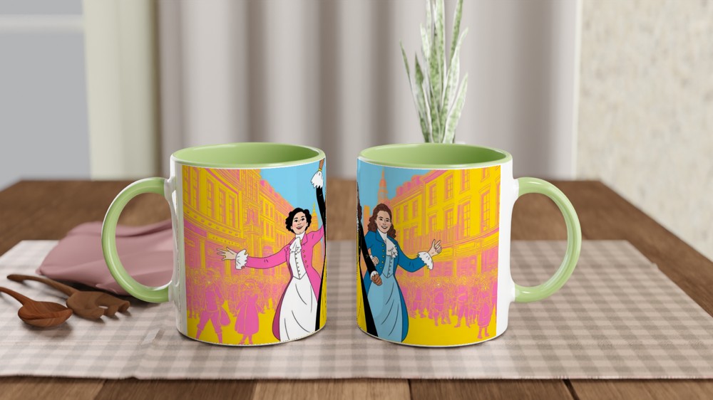 Colonial Era Musical Performers Pop Art Illustration — view 5