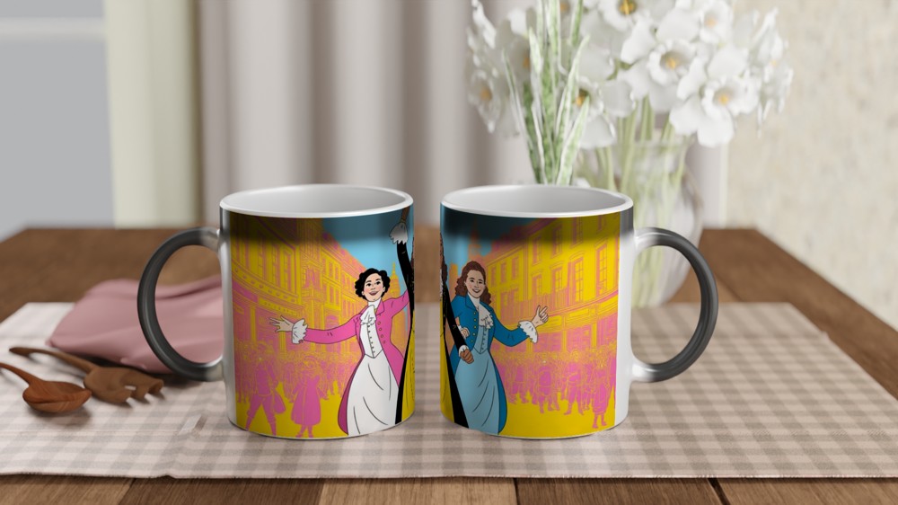 Colonial Era Musical Performers Pop Art Illustration — view 3