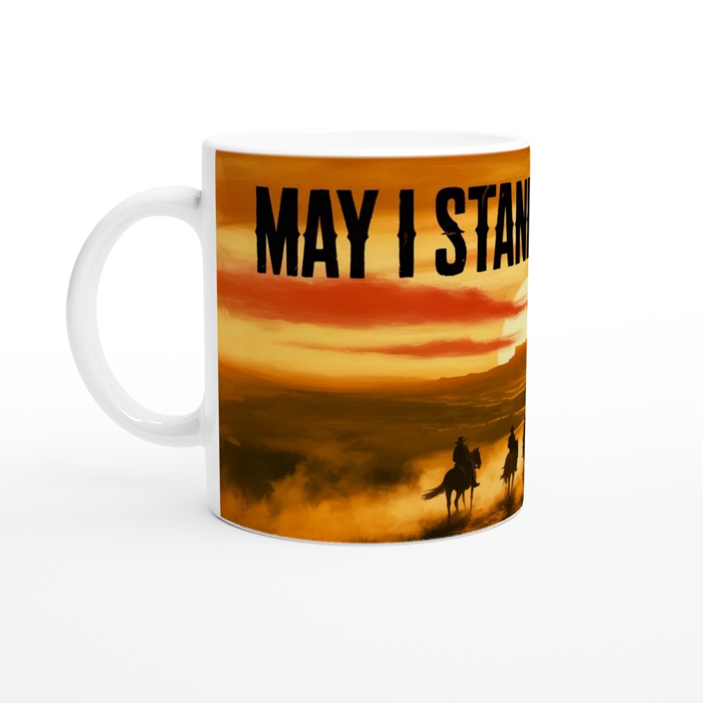 Red Dead Redemption Mug | May I Stand Unshaken Quote | Gamer Gift for Him | Cowboy Sunset Gaming Mug — view 10