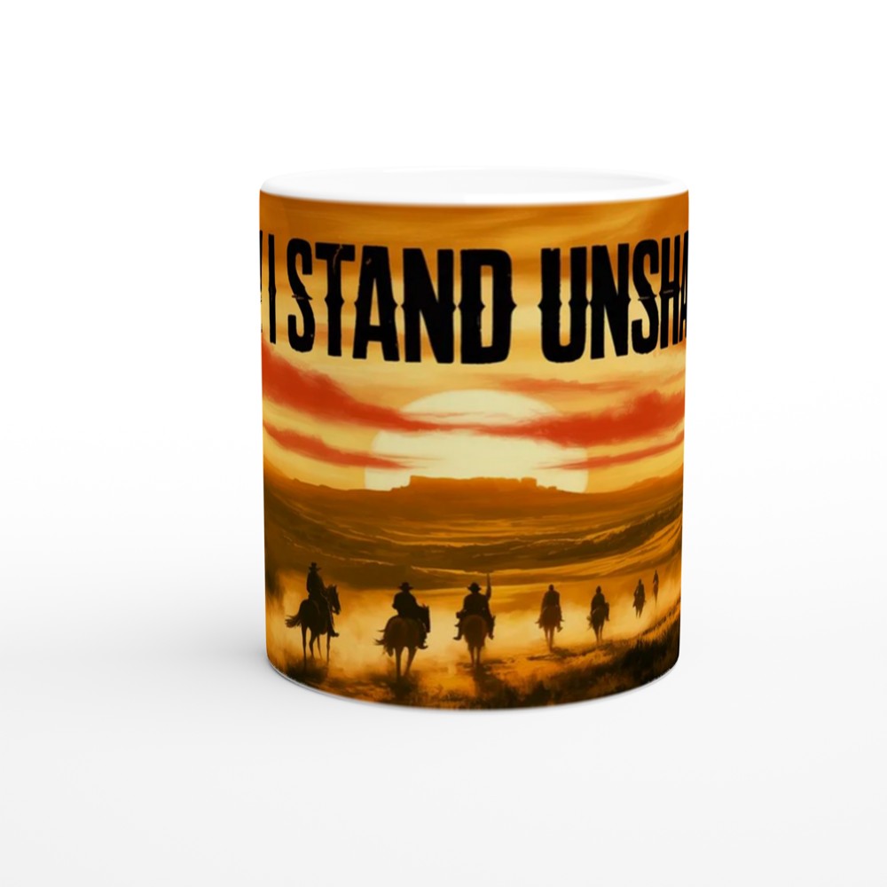 Red Dead Redemption Mug | May I Stand Unshaken Quote | Gamer Gift for Him | Cowboy Sunset Gaming Mug — view 11