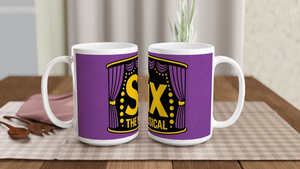 Six The Musical Mug | West End Theatre Gift | Musical Theatre Mug for Her | Best Friend Birthday Present — view 2
