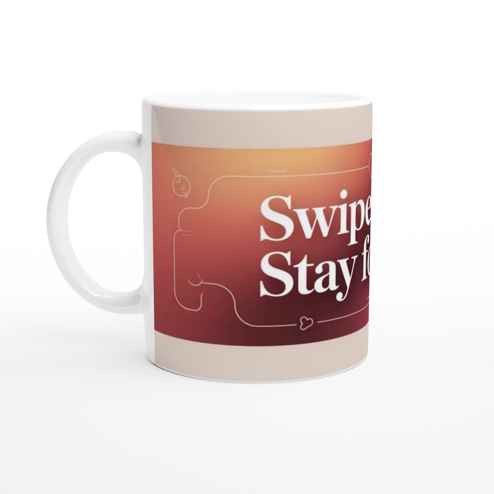 Swipe Right Stay Forever - Romantic Dating Mug — view 10