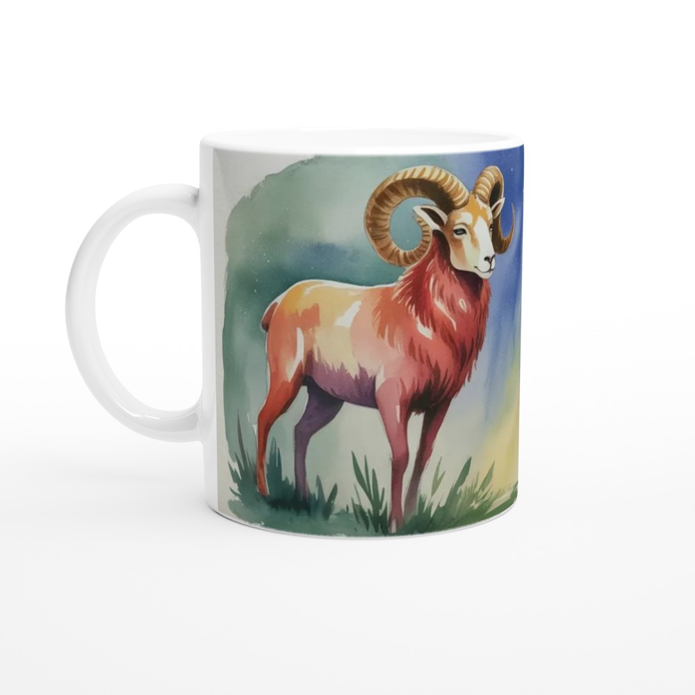 Aries Mug | Zodiac Ram Astrology Gift | Celestial Birthday Present for Her and Him — view 10