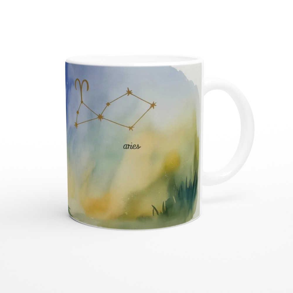 Aries Mug | Zodiac Ram Astrology Gift | Celestial Birthday Present for Her and Him — view 12