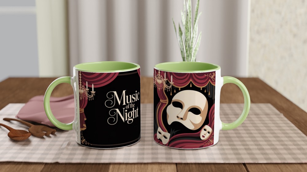 Music of the Night Phantom Opera Mask Mug — view 5