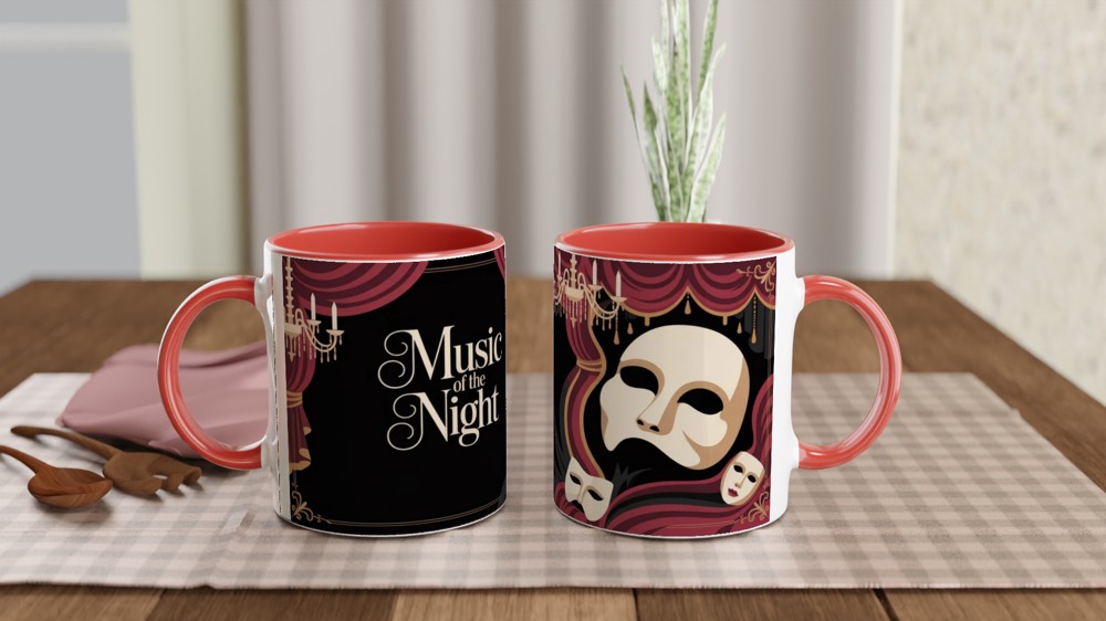 Music of the Night Phantom Opera Mask Mug — view 7