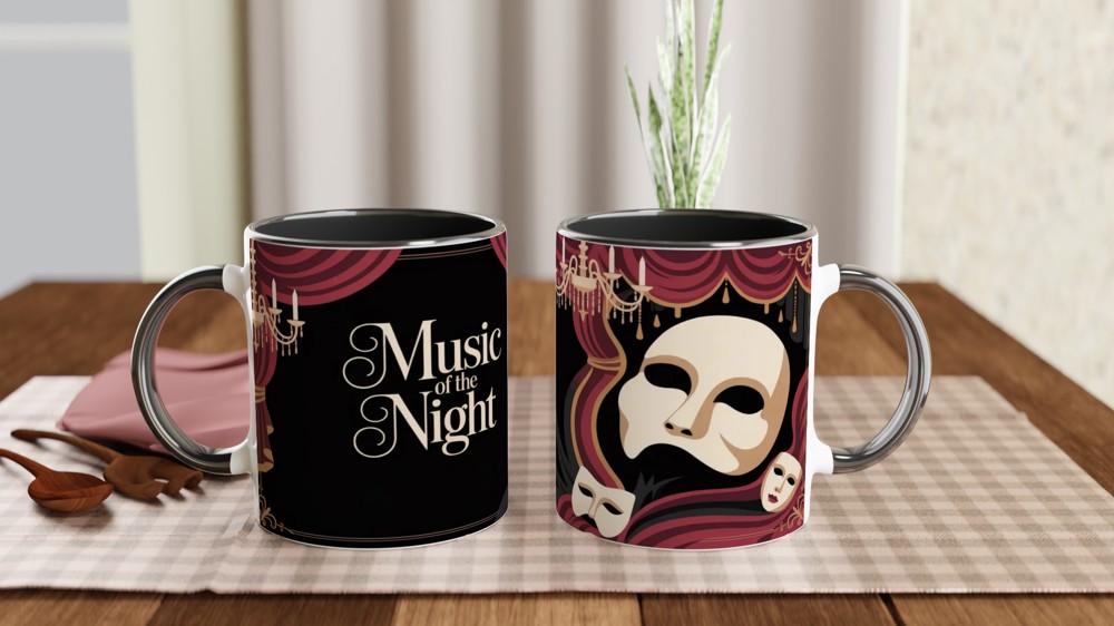 Music of the Night Phantom Opera Mask Mug — view 9