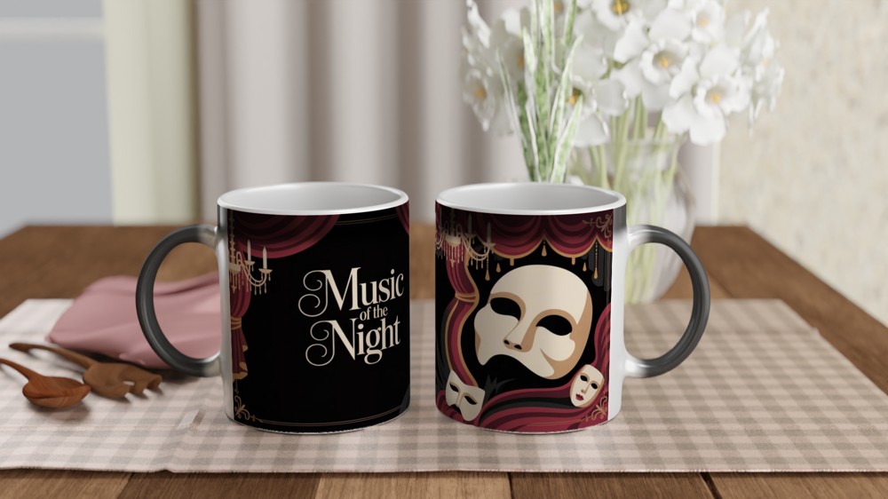 Music of the Night Phantom Opera Mask Mug — view 3