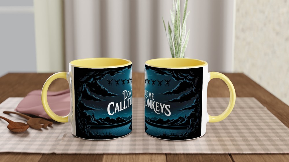 Wicked Winged Monkeys Mug | Musical Theatre Gift | West End Show Present | Silhouette Flying Monkey Mug — view 8