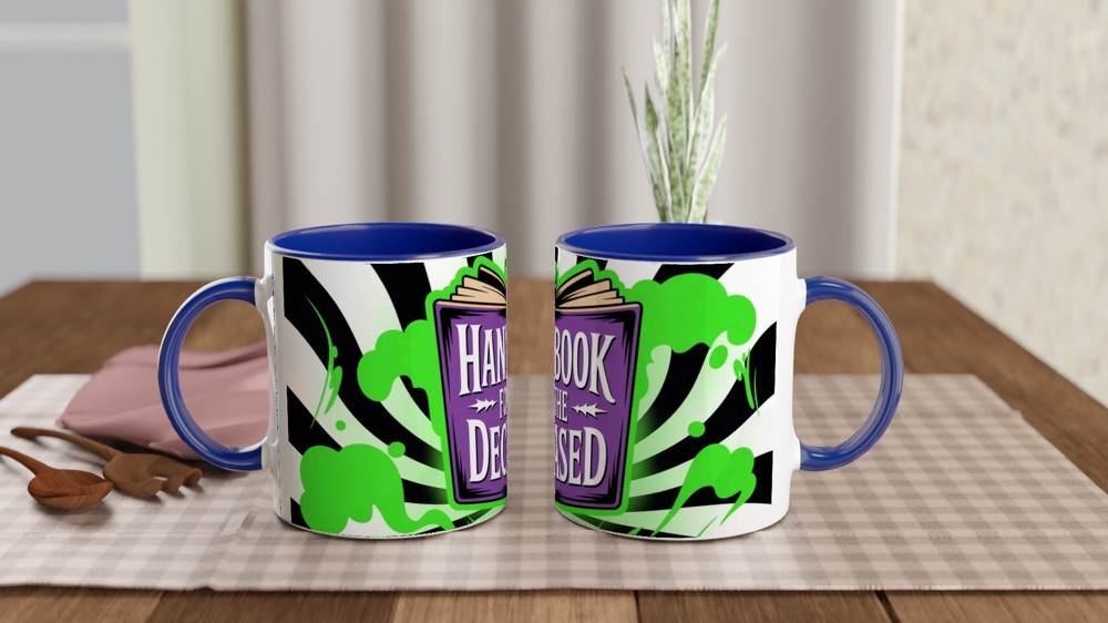 Beetlejuice Mug | Handbook For The Deceased | Musical Theatre Gift | Gothic Book Design — view 4