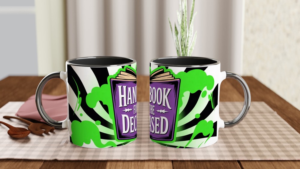 Beetlejuice Mug | Handbook For The Deceased | Musical Theatre Gift | Gothic Book Design — view 9