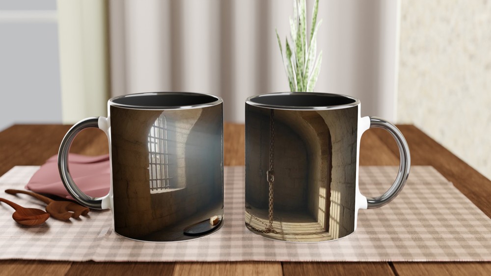 Les Miserables Mug | Prison Cell Scene Design | Musical Theatre Gift | Present for Theatre Lovers — view 9