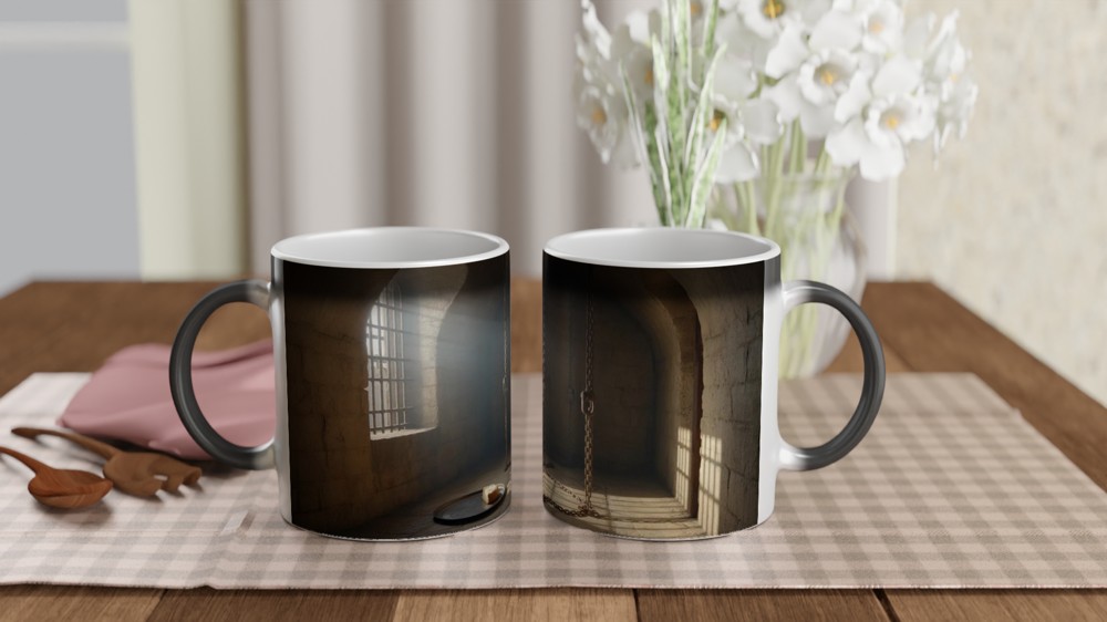 Les Miserables Mug | Prison Cell Scene Design | Musical Theatre Gift | Present for Theatre Lovers — view 3