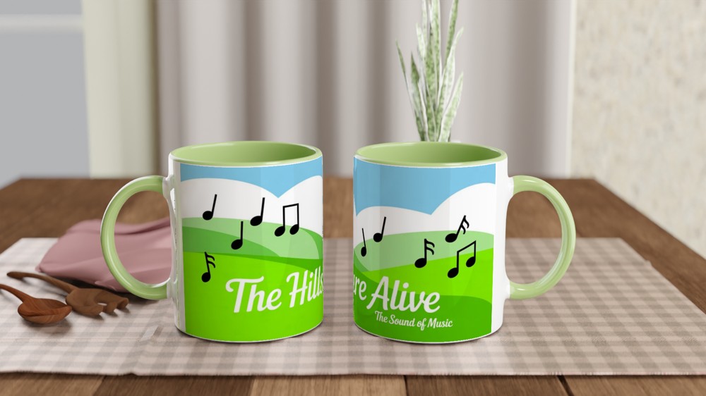 Sound of Music Mug | The Hills Are Alive Quote | Musical Theatre Gift | Theatre Lover Present — view 5