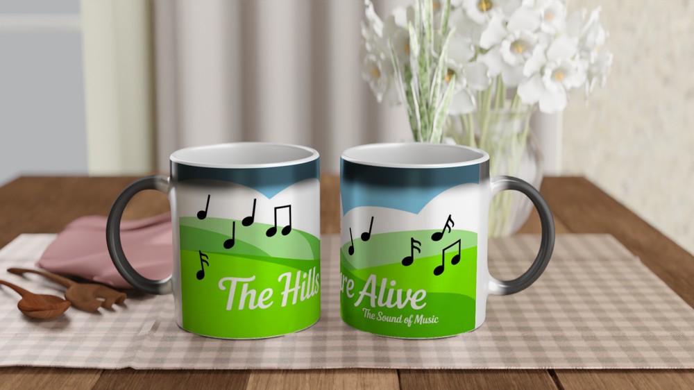 Sound of Music Mug | The Hills Are Alive Quote | Musical Theatre Gift | Theatre Lover Present — view 3