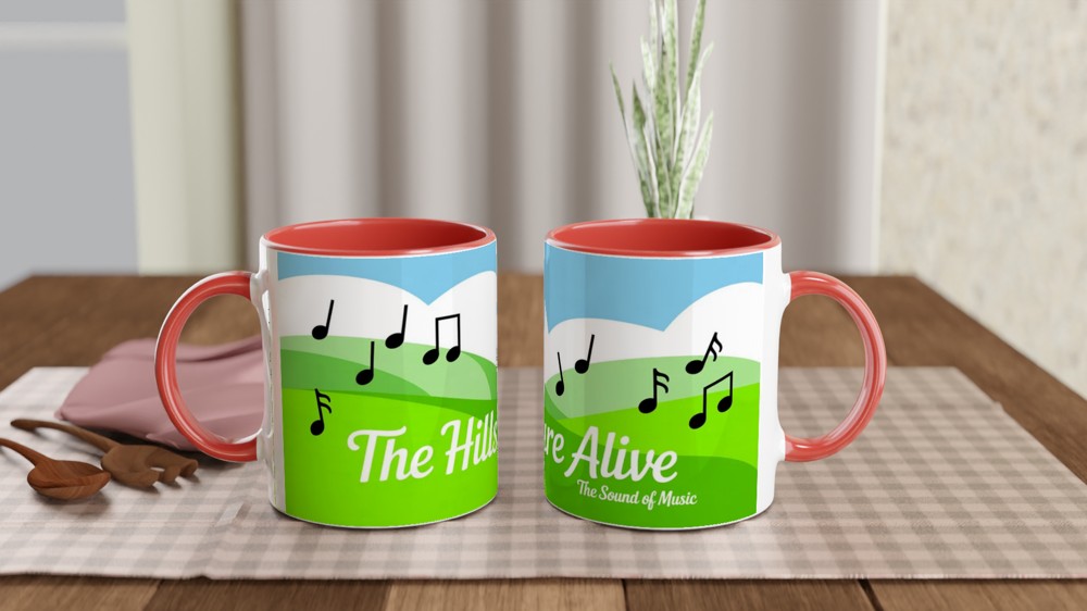 Sound of Music Mug | The Hills Are Alive Quote | Musical Theatre Gift | Theatre Lover Present — view 7