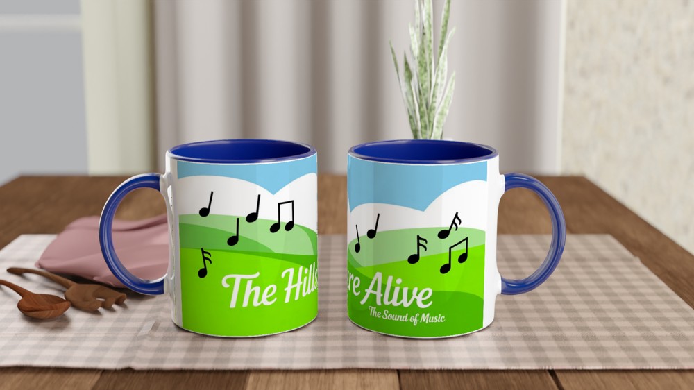 Sound of Music Mug | The Hills Are Alive Quote | Musical Theatre Gift | Theatre Lover Present — view 4