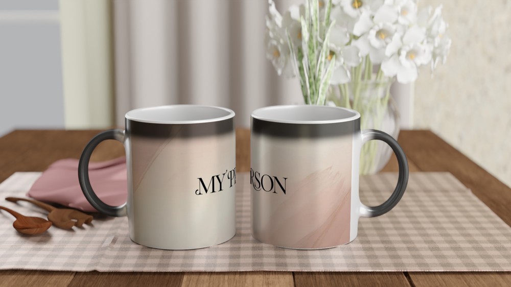 My Person Mug | Minimalist Romantic Gift | Valentine's Day Present for Her or Him | Anniversary Ceramic Coffee Cup — view 3