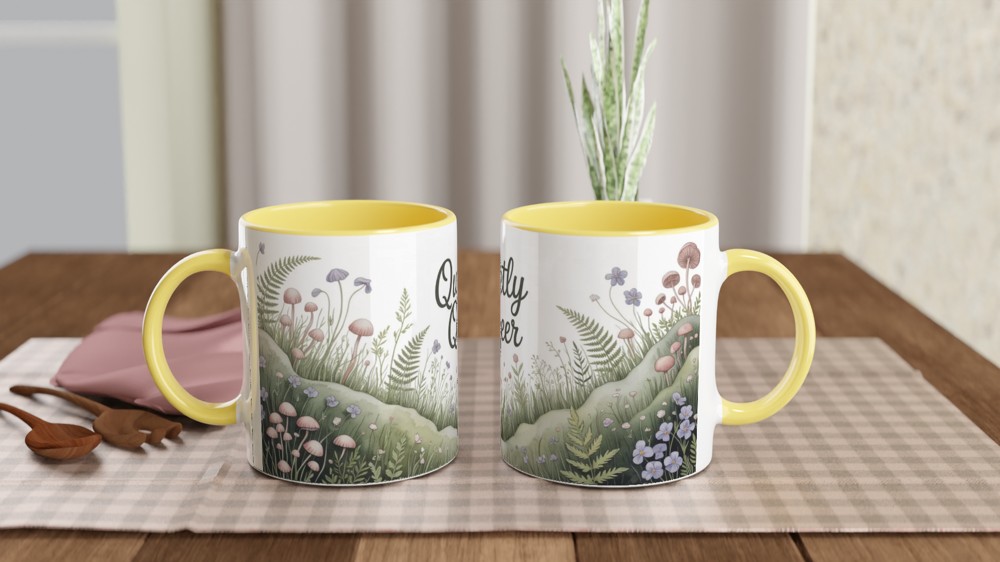 Quietly Queer Cottagecore Botanical Mug — view 8