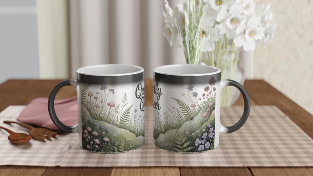 Quietly Queer Cottagecore Botanical Mug — view 3