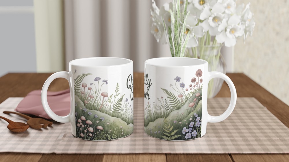 Quietly Queer Cottagecore Botanical Mug