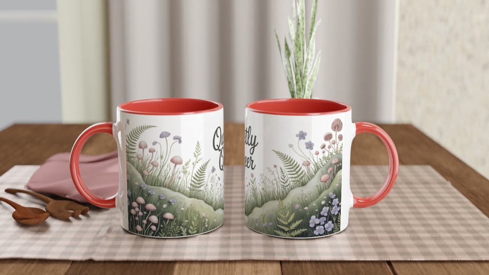 Quietly Queer Cottagecore Botanical Mug — view 7