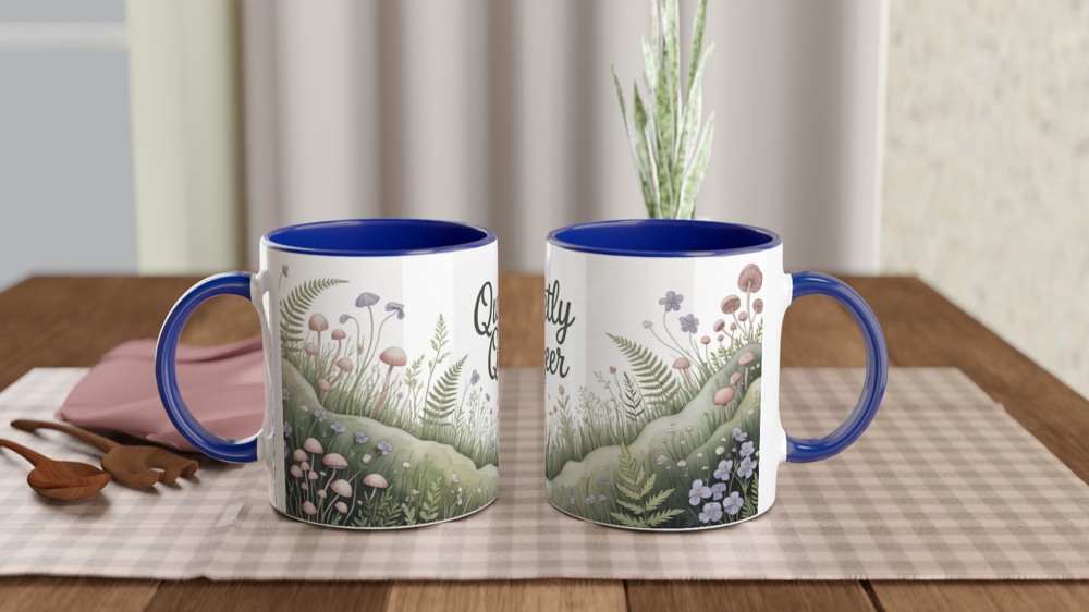 Quietly Queer Cottagecore Botanical Mug — view 4