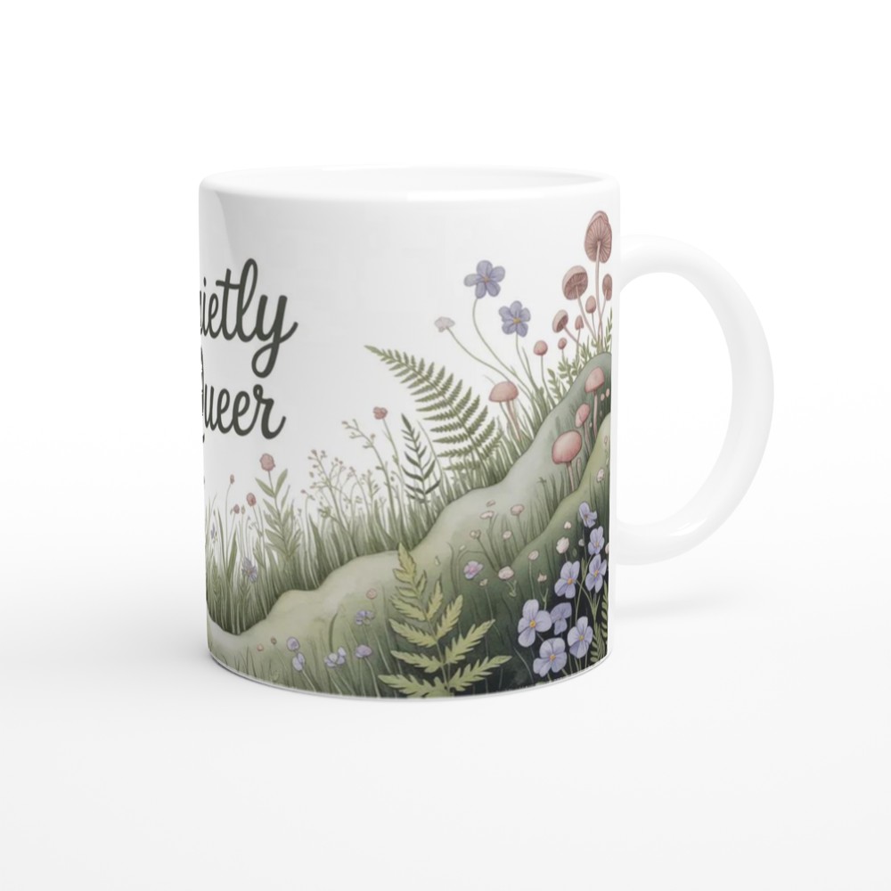 Quietly Queer Cottagecore Botanical Mug — view 12