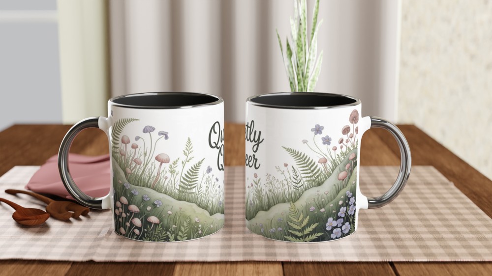 Quietly Queer Cottagecore Botanical Mug — view 9