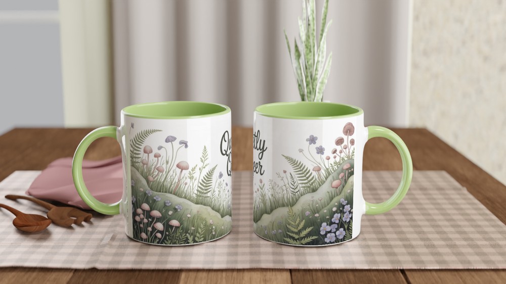 Quietly Queer Cottagecore Botanical Mug — view 5