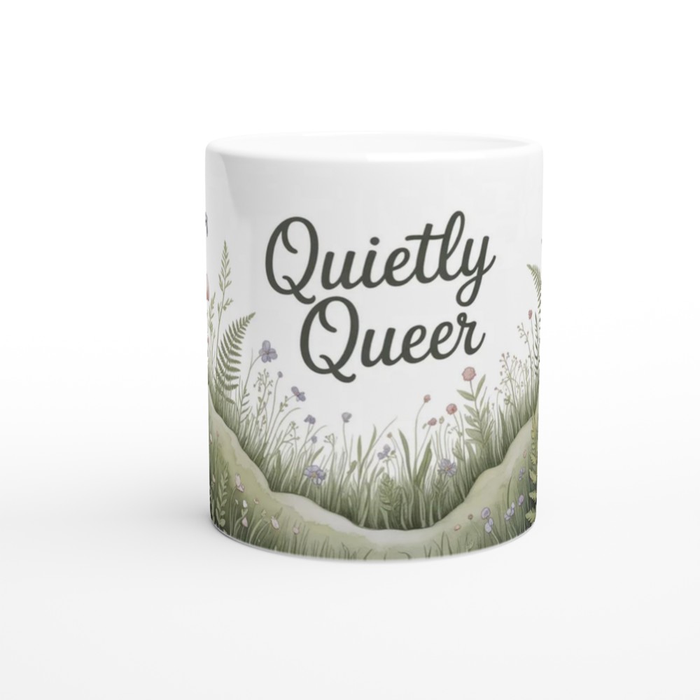 Quietly Queer Cottagecore Botanical Mug — view 11