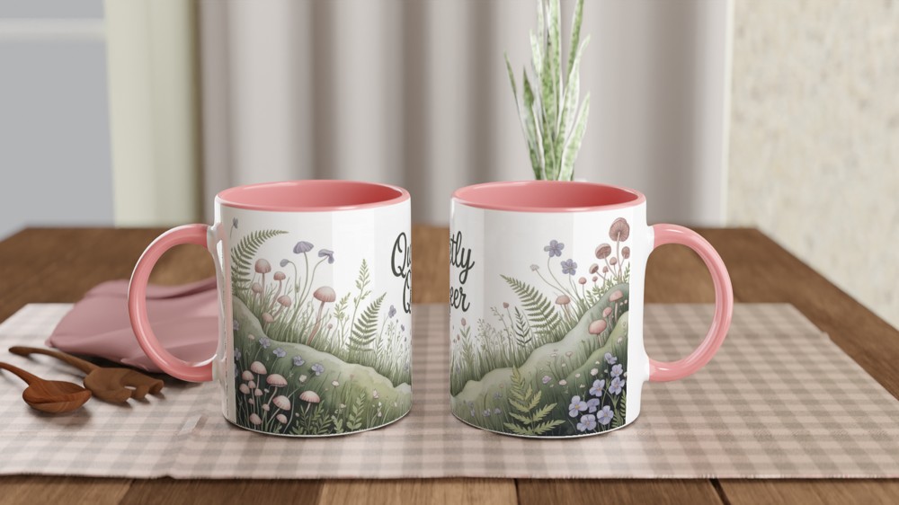 Quietly Queer Cottagecore Botanical Mug — view 6