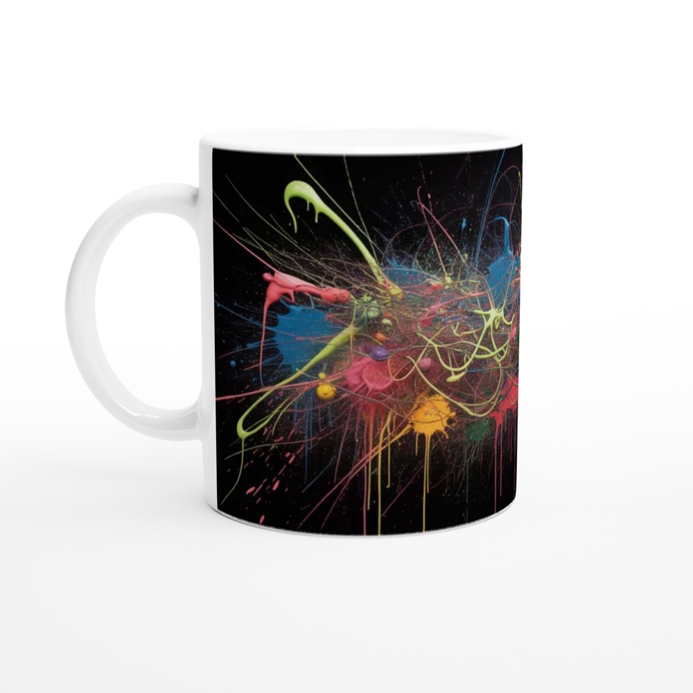 Organized Chaos (Mostly Chaos) Paint Splatter Mug — view 10