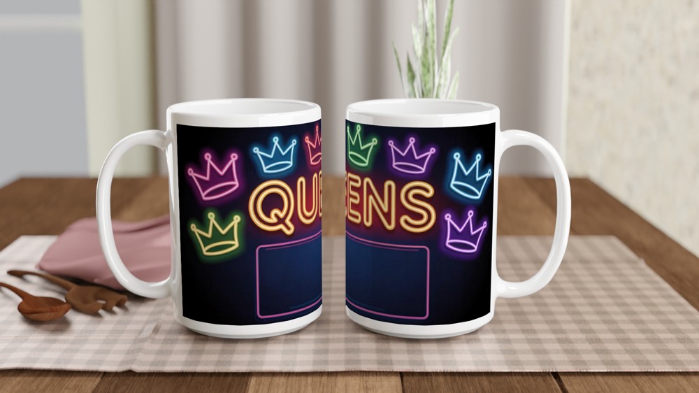 Six the Musical Mug | Six Neon Queens Design | Musical Theatre Gift | Theatre Lover Present — view 2
