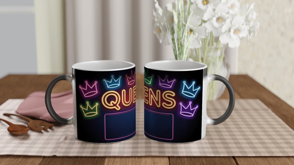 Six the Musical Mug | Six Neon Queens Design | Musical Theatre Gift | Theatre Lover Present — view 3