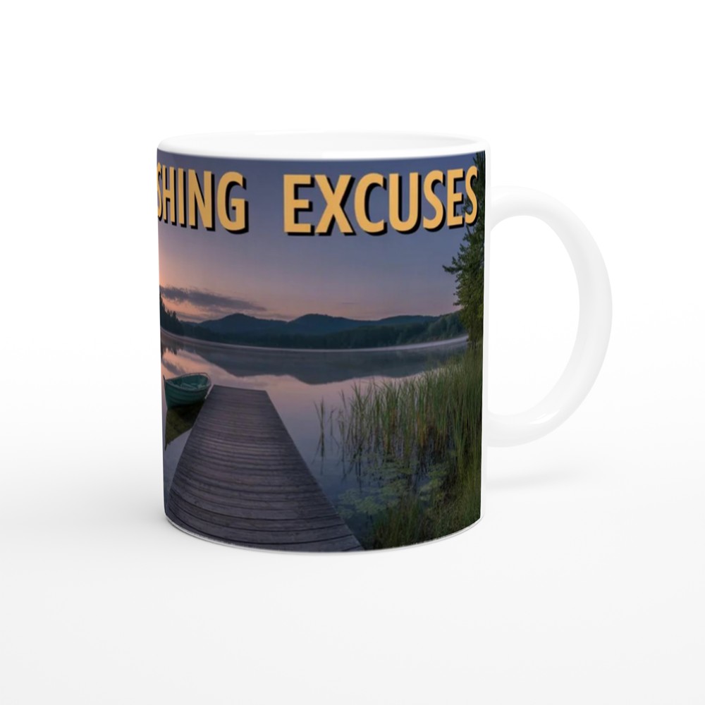 Fishing Excuses - Scenic Lake Sunset Mug — view 12