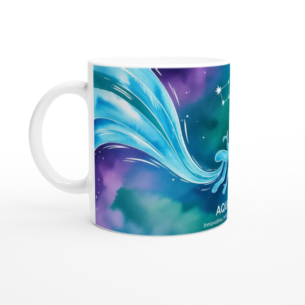 Aquarius Mug | Zodiac Astrology Gift | Water Bearer Star Sign Present | Birthday Gift for Best Friend — view 10