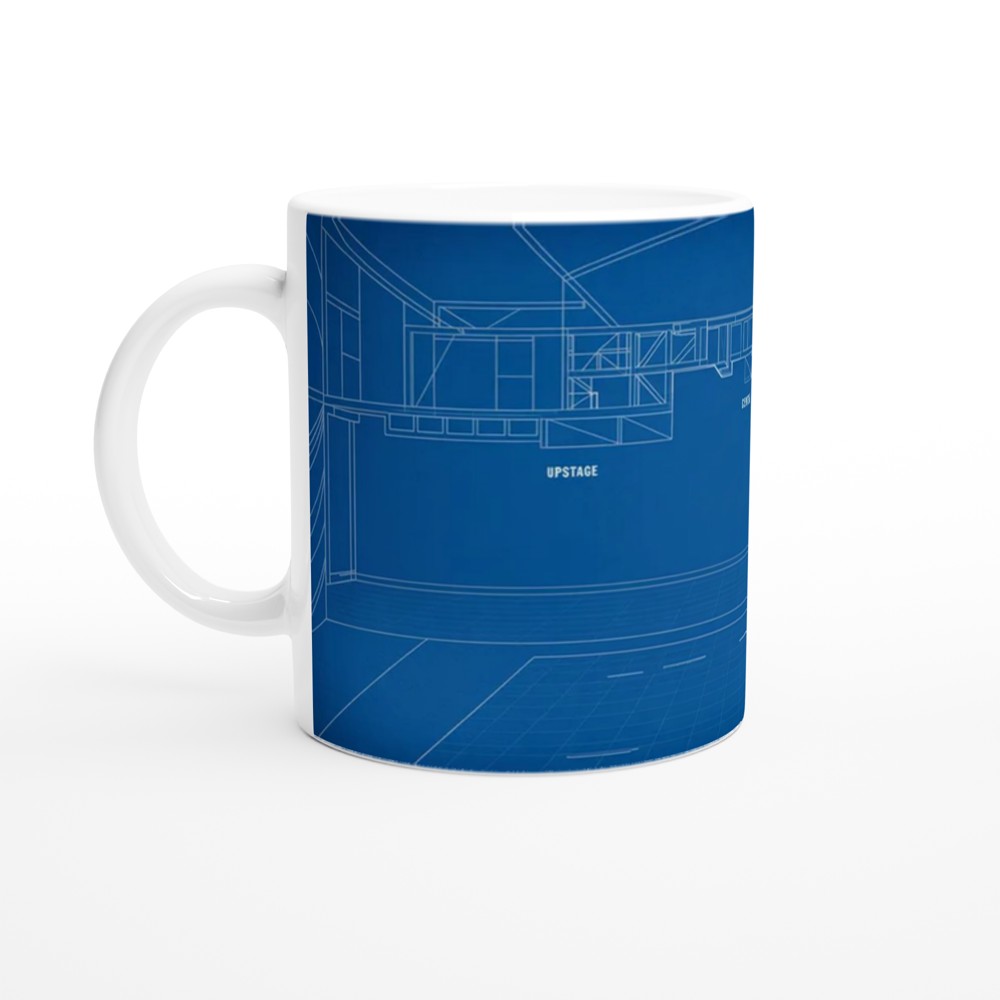 Theatre Blueprint Mug | Stage Manager Gift | Drama Teacher Present | Musical Theatre Lover Mug — view 10